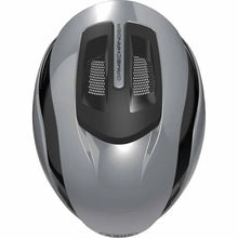 Load image into Gallery viewer, Silver and black helmet with 'GameChanger' branding on a white background
